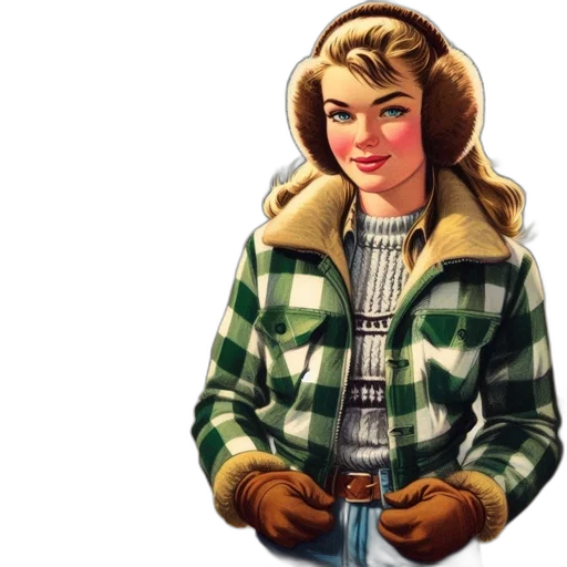 jacket, comic book art, pixel art, concept art transparent PNG cut-out
