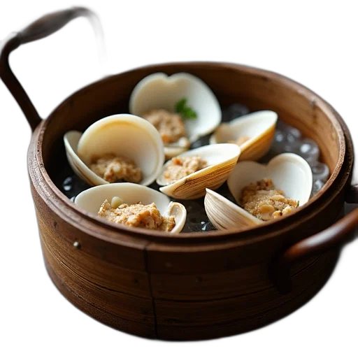 food, 3d render, photorealistic, steamer transparent PNG cut-out
