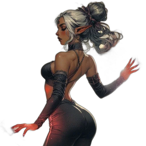 dress, mask, concept art, fantasy art transparent PNG cut-out