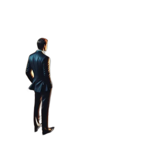 jacket, staff, robot, face transparent PNG cut-out