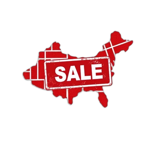 stylized, map, country, red transparent PNG cut-out