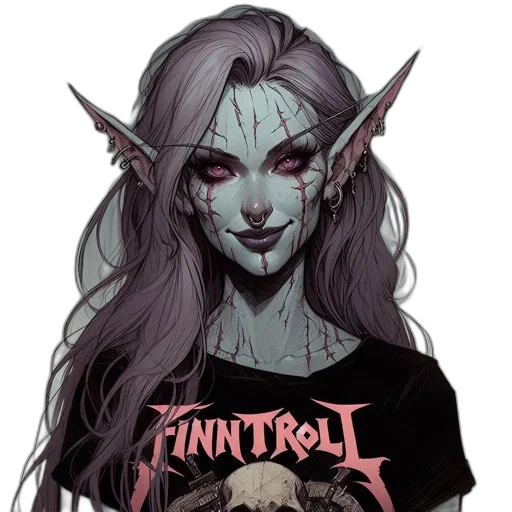 face, fantasy art, pixel art, concept art transparent PNG cut-out