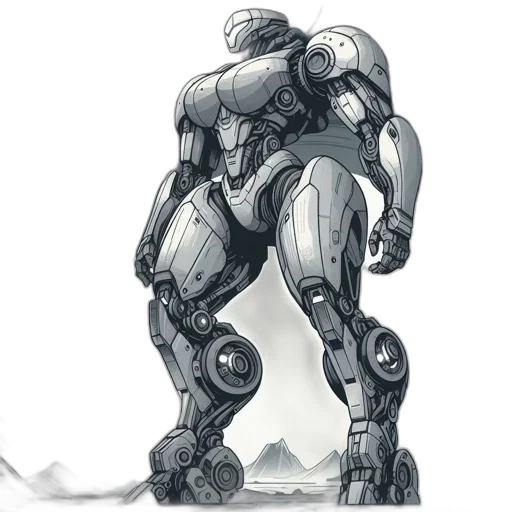 robot, weapon, concept art, comic book art transparent PNG cut-out