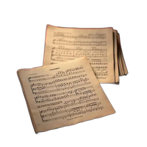 concert, program, paper, ticket transparent PNG cut-out