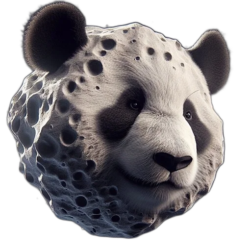 mask, animal, creature, 3d render transparent PNG cut-out