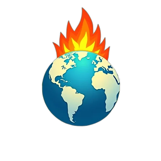 fire, stylized, image, featuring transparent PNG cut-out