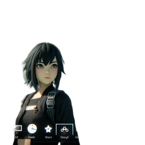 jacket, staff, robot, weapon transparent PNG cut-out