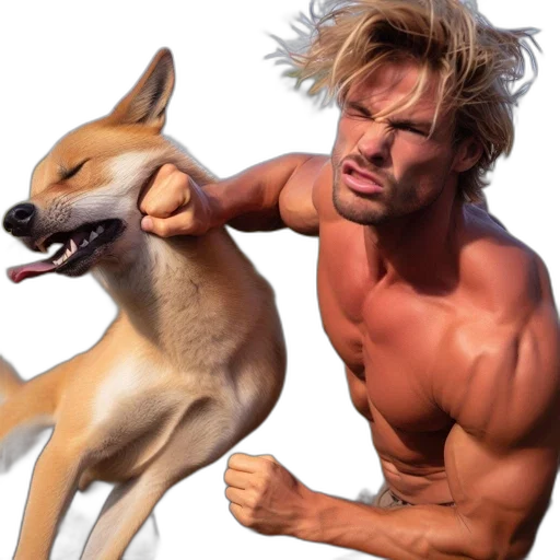 animal, creature, hair, photorealistic transparent PNG cut-out