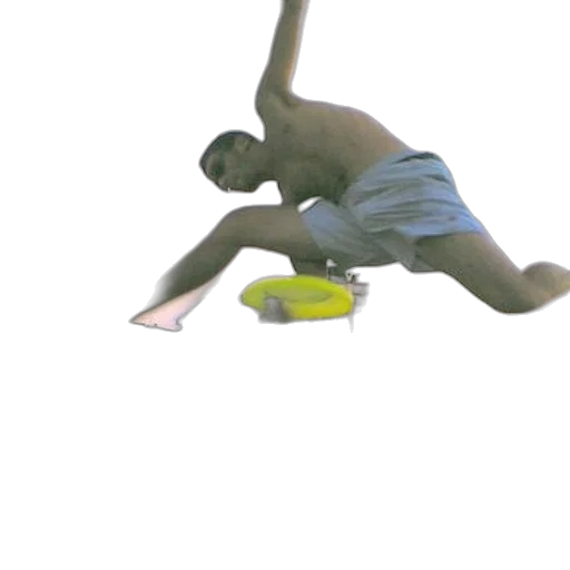 3d render, underwater, man, mid-air transparent PNG cut-out