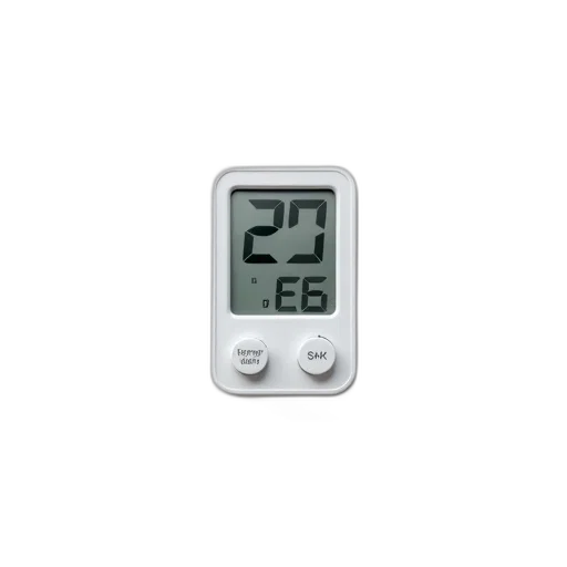 modern, digital, thermometer, display transparent PNG cut-out