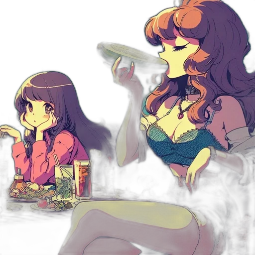 concept art, watercolor, anime, pixel art transparent PNG cut-out