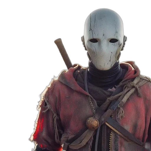 mask, concept art, masked, figure transparent PNG cut-out