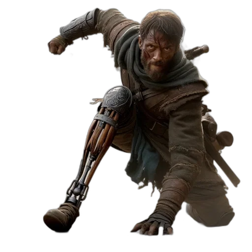 weapon, staff, sword, face transparent PNG cut-out