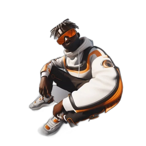 jacket, mask, robot, staff transparent PNG cut-out
