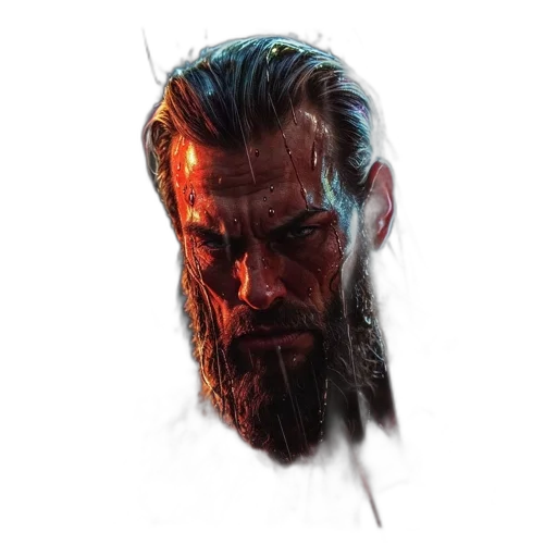 face, hair, concept art, fantasy art transparent PNG cut-out