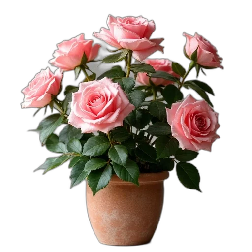 flower, crown, photorealistic, 3d render transparent PNG cut-out