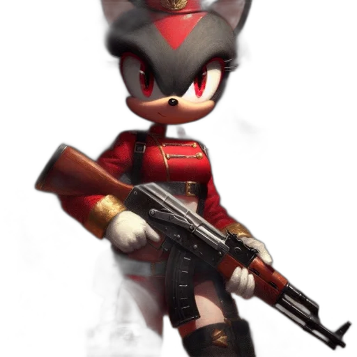weapon, animal, staff, 3d render transparent PNG cut-out