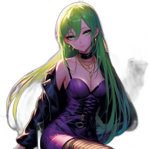 dress, dragon, staff, jacket transparent PNG cut-out