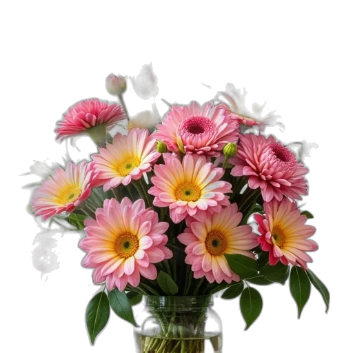 flower, crown, photorealistic, 3d render transparent PNG cut-out