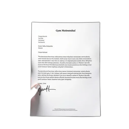 letter, requesting, gym, membership transparent PNG cut-out