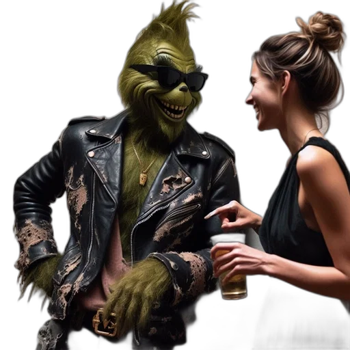 mask, jacket, creature, dragon transparent PNG cut-out