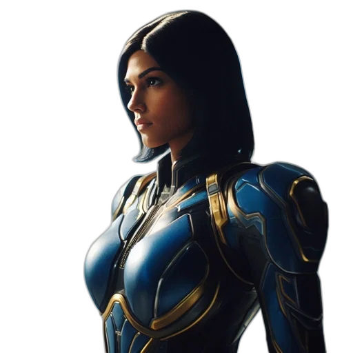 robot, dress, concept art, comic book art transparent PNG cut-out
