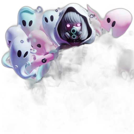 mask, concept art, 3d render, photorealistic transparent PNG cut-out
