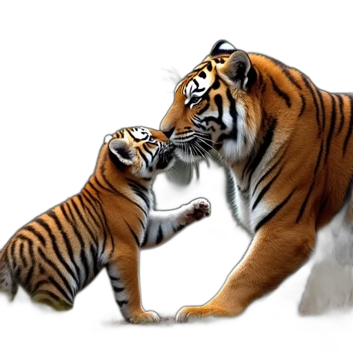 animal, photorealistic, concept art, oil painting transparent PNG cut-out