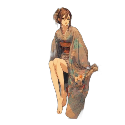 dress, staff, umbrella, jacket transparent PNG cut-out