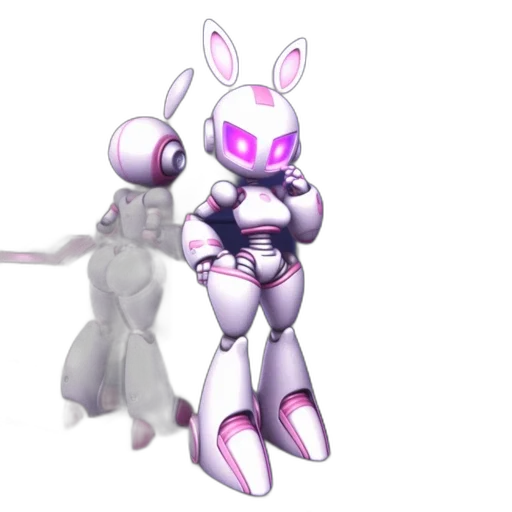 robot, weapon, 3d render, concept art transparent PNG cut-out
