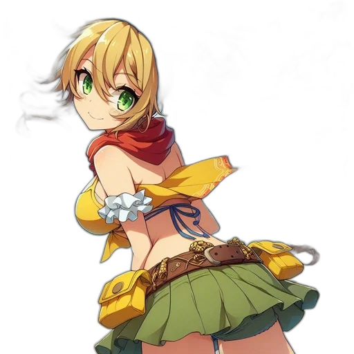 dress, staff, weapon, dragon transparent PNG cut-out