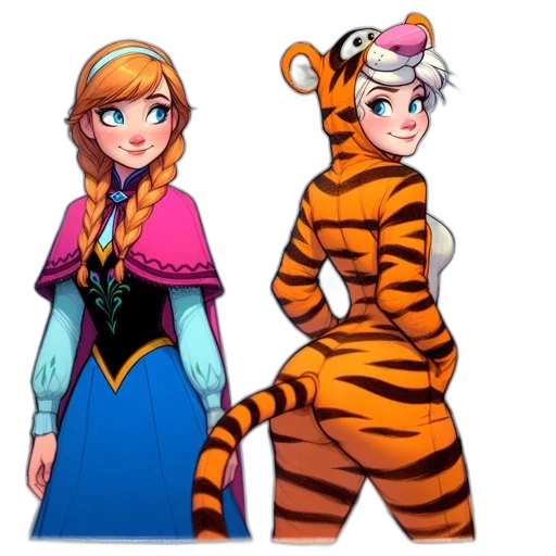 dress, concept art, cartoon, comic book art transparent PNG cut-out