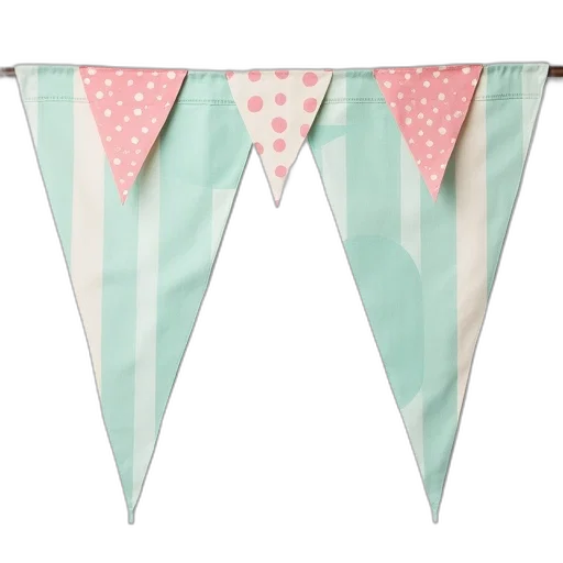 pastel, fabric, pennant, flag transparent PNG cut-out