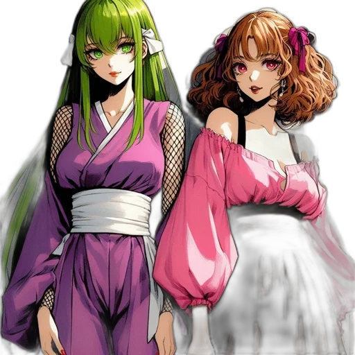 dress, anime, pixel art, concept art transparent PNG cut-out