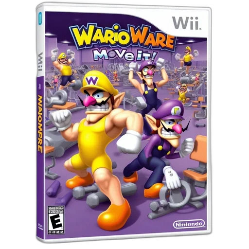 cover, art, warioware, move transparent PNG cut-out