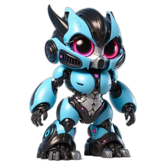 robot, dragon, concept art, 3d render transparent PNG cut-out