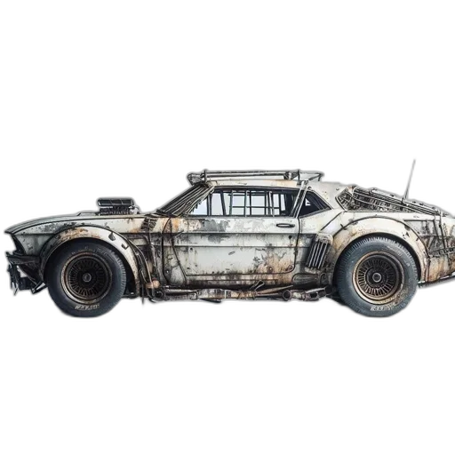 car, weapon, concept art, 3d render transparent PNG cut-out