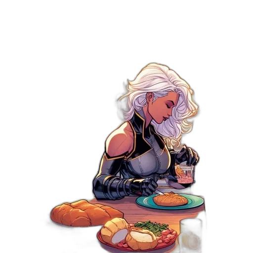 food, concept art, pixel art, comic book art transparent PNG cut-out