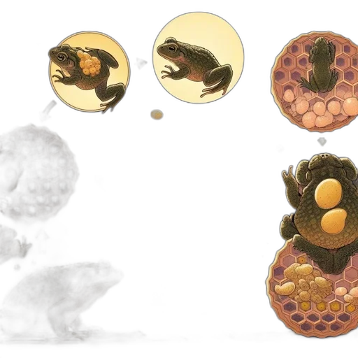 food, concept art, 3d render, earth tones transparent PNG cut-out