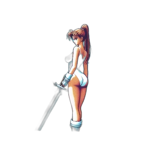 weapon, sword, staff, robot transparent PNG cut-out