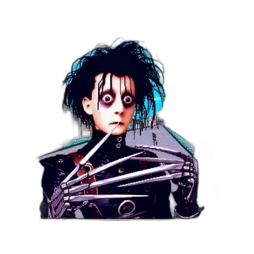 jacket, creature, hair, weapon transparent PNG cut-out