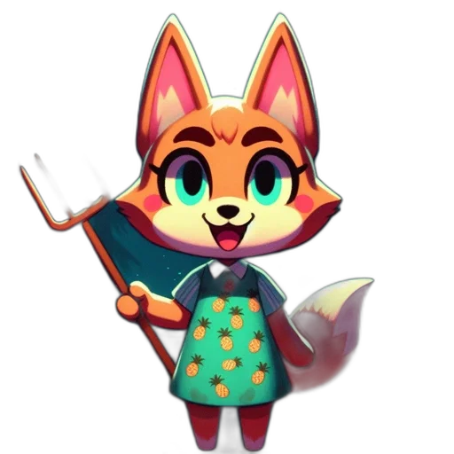 staff, animal, concept art, pixel art transparent PNG cut-out