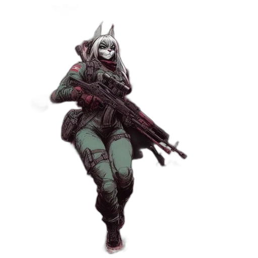 weapon, robot, staff, mask transparent PNG cut-out