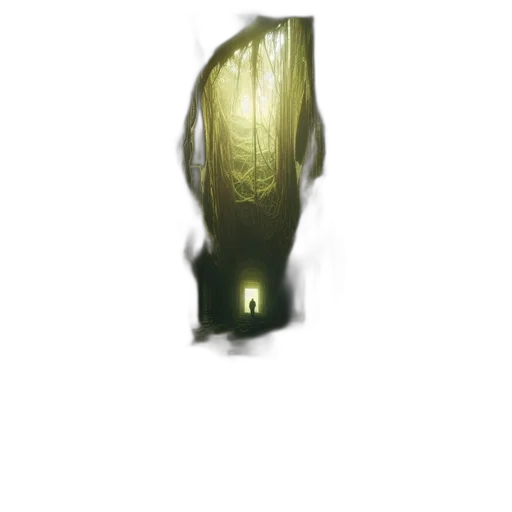 creature, mask, staff, weapon transparent PNG cut-out
