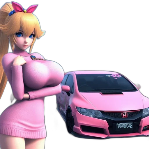 car, dress, weapon, 3d render transparent PNG cut-out