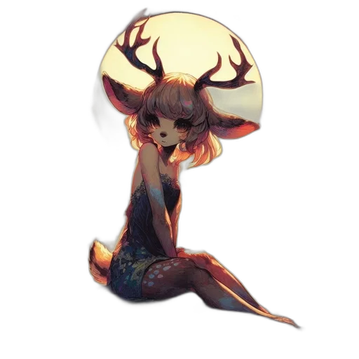creature, dress, crown, mask transparent PNG cut-out