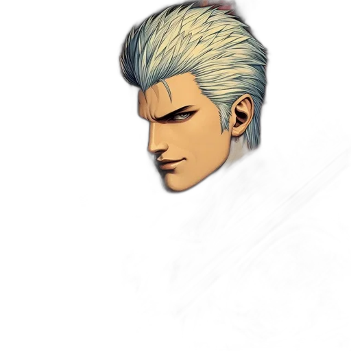 face, hair, staff, concept art transparent PNG cut-out