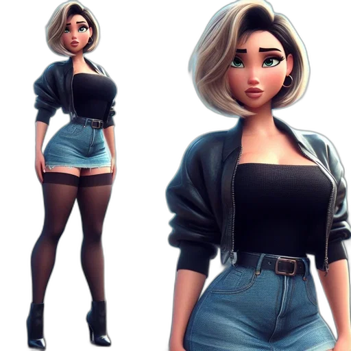 jacket, dress, concept art, 3d render transparent PNG cut-out