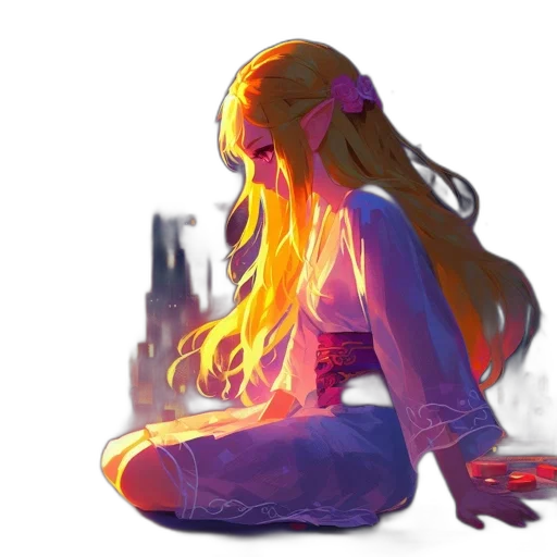 dress, hair, dragon, crown transparent PNG cut-out