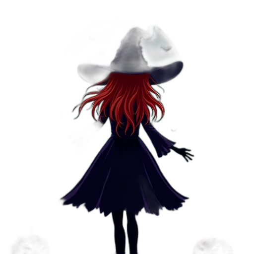 hat, dress, staff, mask transparent PNG cut-out